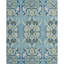 Adelaide Hand Hooked Aqua/Green/Ivory Wool Rug-56510129