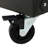 26" W Dual-Sided Mobile Metal Frame Plastic Bin Rack, With 2 Locking Wheels 6-Tier And 60-Bin Storage Rack