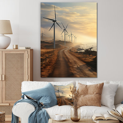 Wind Turbines Contemporary Energies - reproduction d'art sur toile