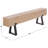 Vonette Steel Leg Bench-257538291