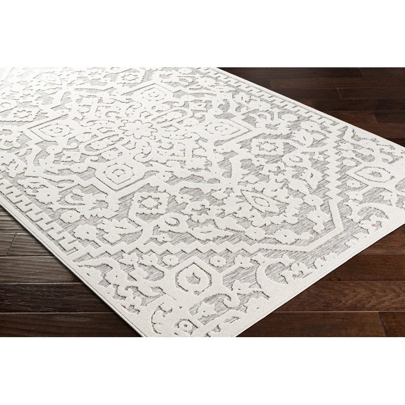 Oriental Indoor / Outdoor Rug, Rectangle 2' x 2'11"