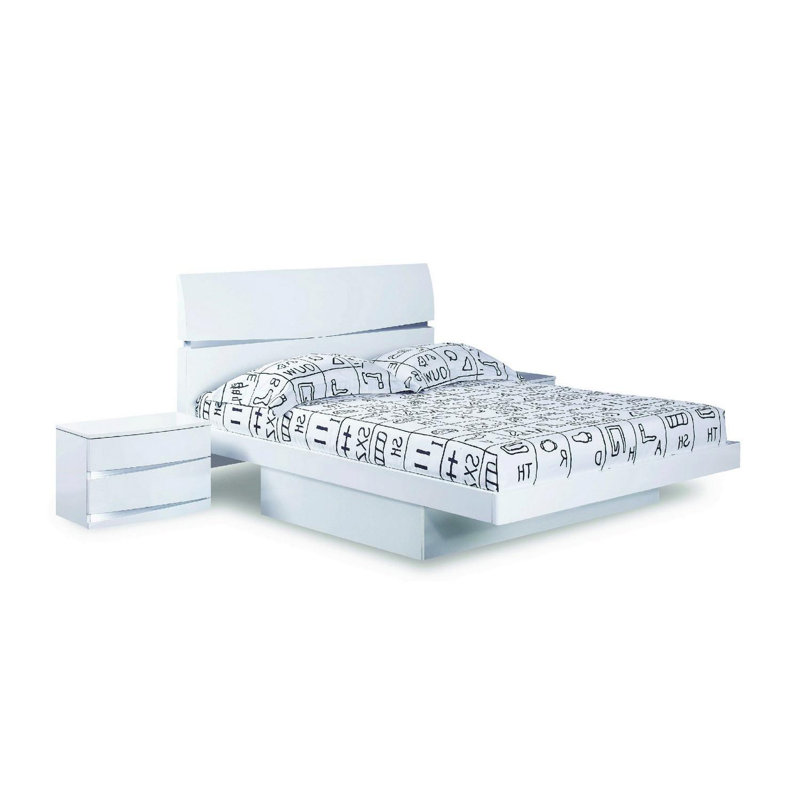  Brighton White Solid Wood King Bed Frame — King, White
