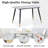 5 piece 50 "Lx 28"W Rectangular Stone Burning Tabletop Set-92611032-92611031
