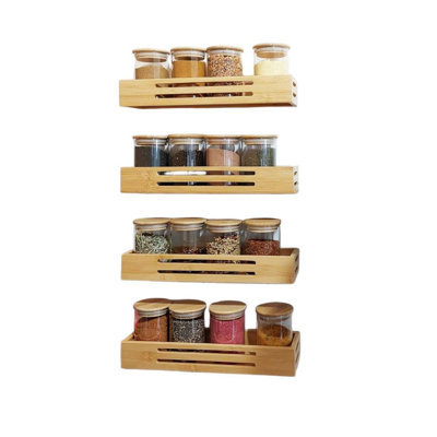 Wood Wall Organizer with Wall Baskets