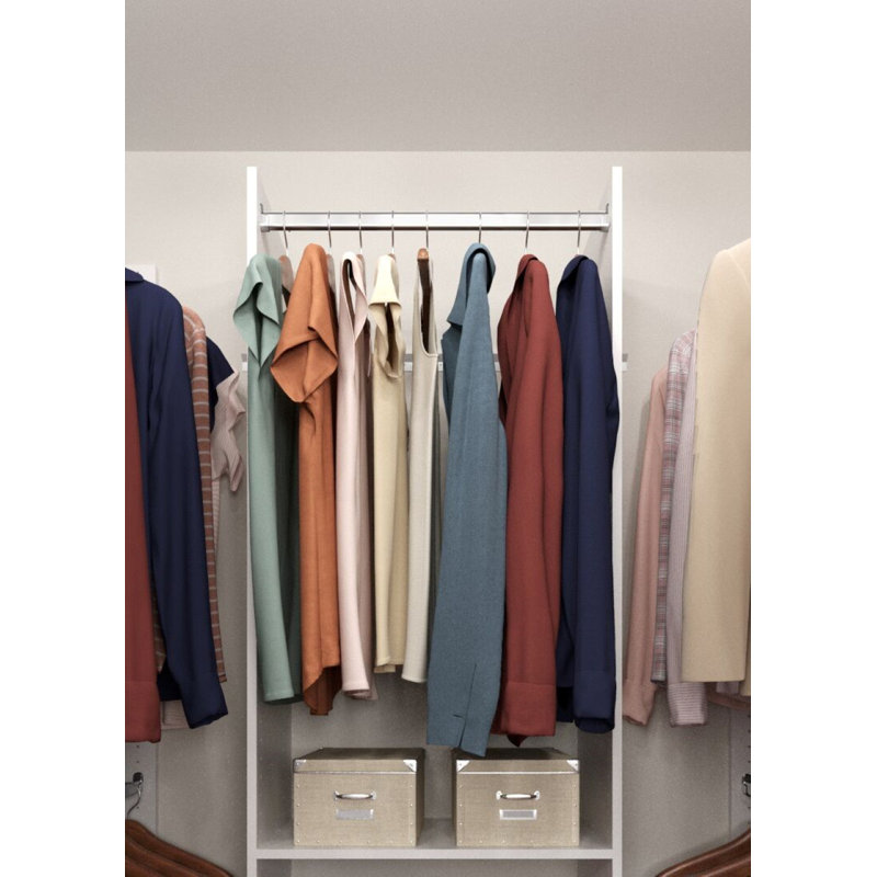 Grid 25.13" W Closet System Starter Kit, White
