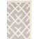 Rodgers Hand Woven Flat Weave Wool/Cotton Geometric Rug in Ivory/Gray