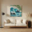 Art mural hawaïen océan vert en métal-524264970