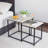 White Macaubas End Table