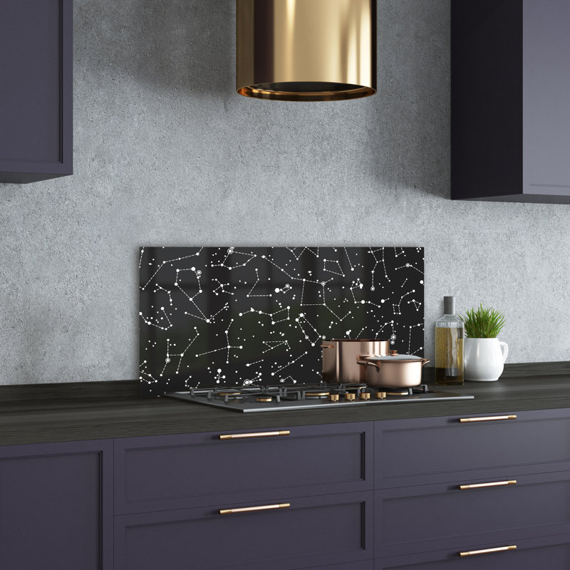 Basanta 50cm W x 100cm L Glass Peel and Stick Panel