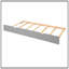 Lit de jour double en bois avec lit gigogne simple, peu encombrant et multifonctionnel pour la vie moderne-264541937