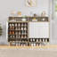 Armoire de rangement pour chaussures avec portes et tablettes amovibles