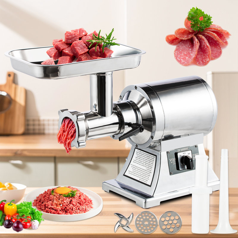 TECSPACE Stainless Steel Electric Meat Grinder