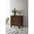 Walnut 2-Drawer Nightstand Bedside Table