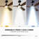 60 Inch Ceiling Fan With Lights, Solid Wood Blades Smart Ceiling Fan With Remote And App Controls, Etl Quiet Dc Motor 6 Speed, Timing, High Cfm, Dimmable Led Light For Home Office, Black + Red Walnut
