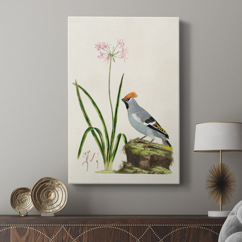 Oiseau dans un habitat II - galerie Cavas sur mesure, H 18 po x l 12 po