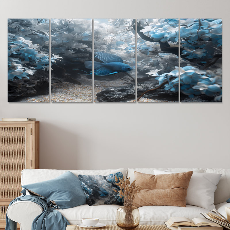 Sartell - Aquariums, ensemble de reproductions d'art mural, 28" H x  60" W