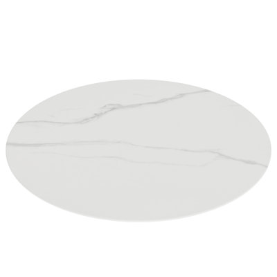32" Round Marble-Pattern Table Top, Durable Indoor/Outdoor Cover