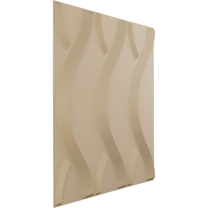 Panneau mural décoratif 3D Nexus EnduraWall, Beige fumé satiné UltraCover