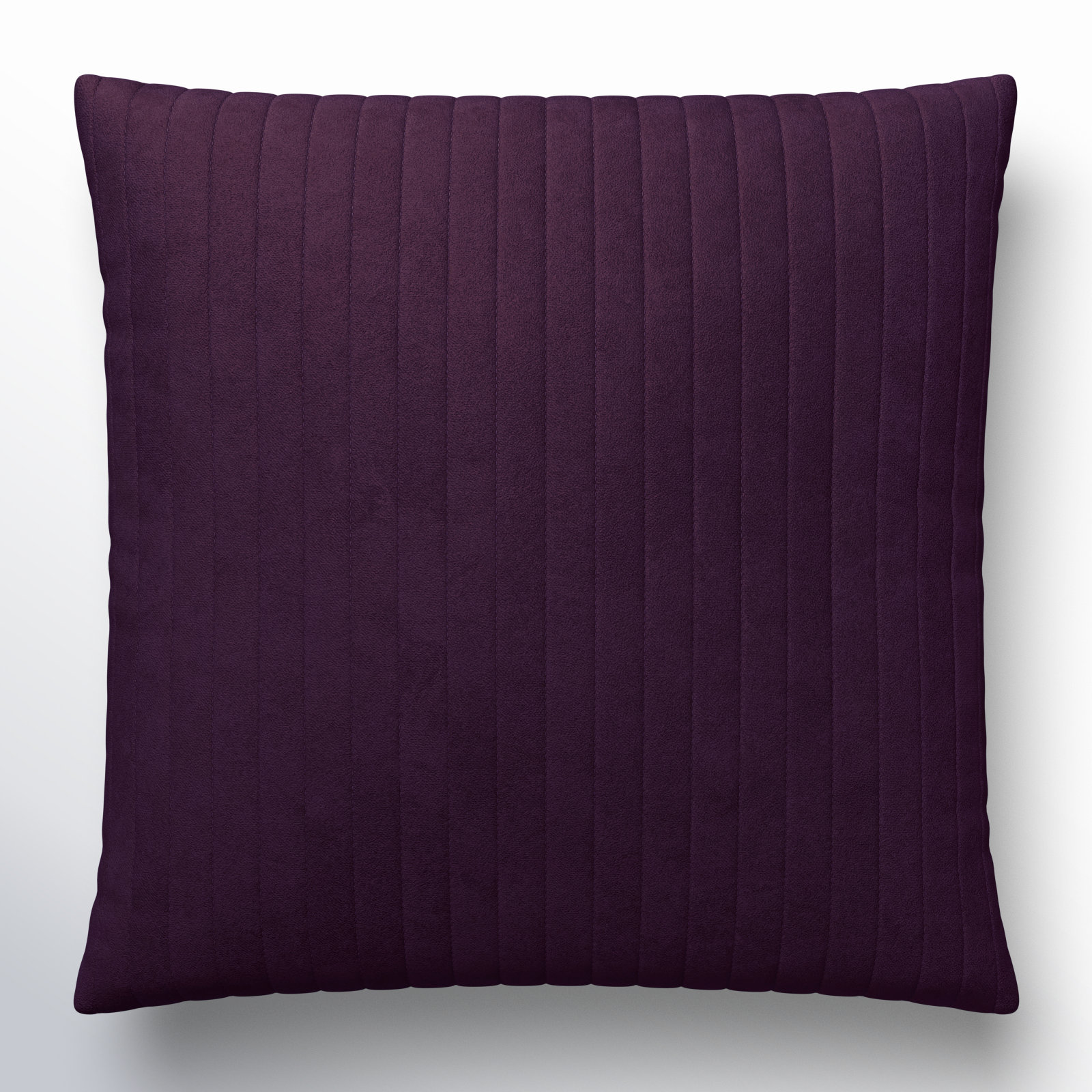Beirne Throw Pillow, 22" x 22", Down, Dark Purple