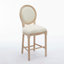 Ensemble de 2 tabourets de bar en bois français classiques avec caractéristiques confortables et durables
