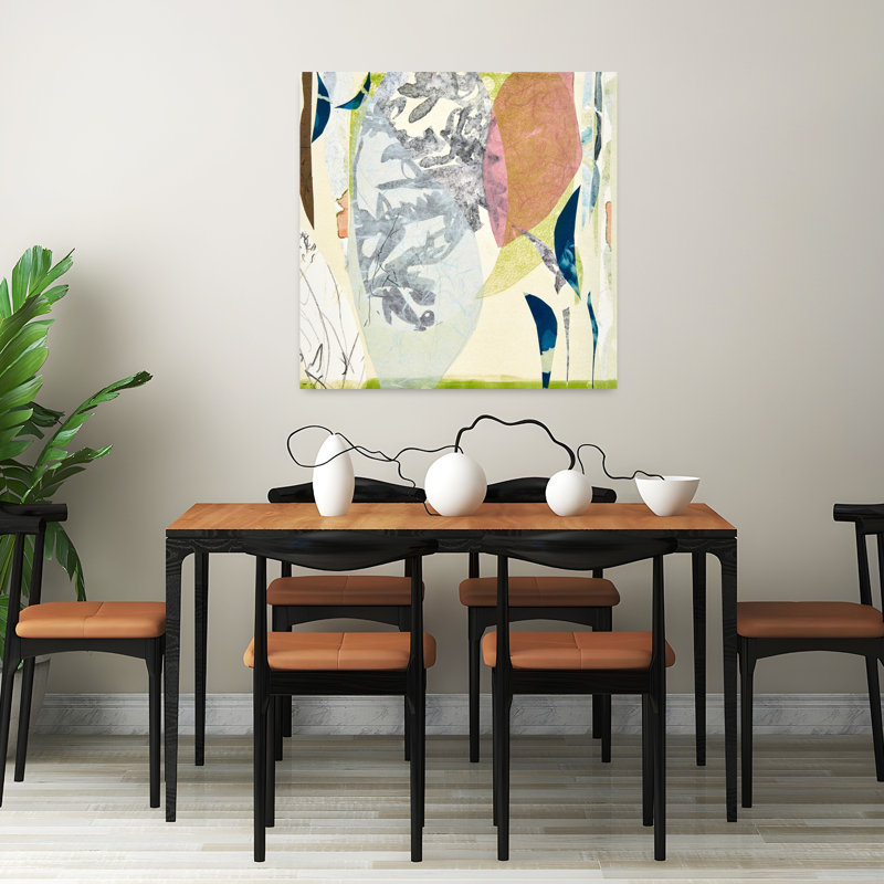 Miyako, art abstrait contemporain, H 32 po x l 32 po