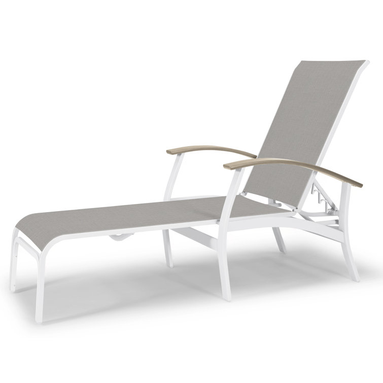 Askar Outdoor Rust-Resistant Metal Chaise Lounge