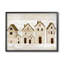 «Rustic Neighbours maisons», impression encadrée sur bois-517339921-517339920
