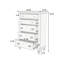 Mobilier de chambre à coucher 1 pièce