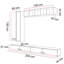 Unfinished Floating TV Stand for TVs up to 77"