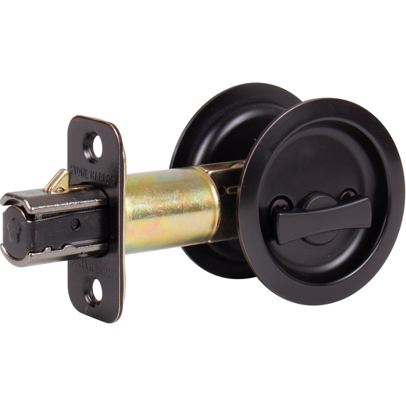 Verrou rond pour porte de poche, Bronze Vintage