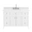 48'' Single Bathroom Vanity with Engineered Stone Top and Ceramic Sink