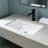 Topcraft White Ceramic Rectangular Undermount Bathroom Sink