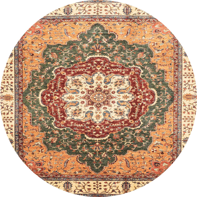 Abstract Indoor Rug, Round 3'