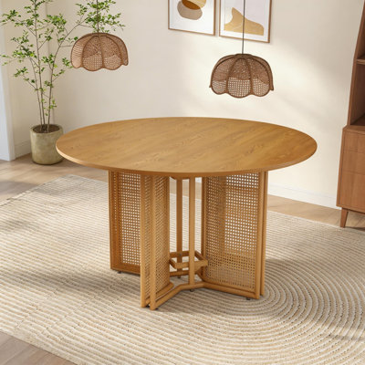 Round Metal Base Dining Table