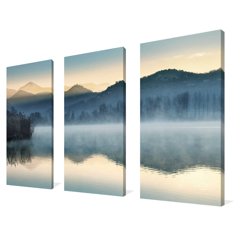 "Quiet Morning", ensemble de 3 impressions sur toile