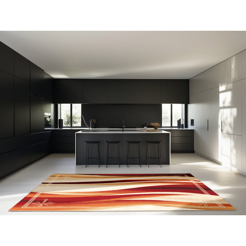 Ochre Whispers Rug, Rectangle 2' x 3'