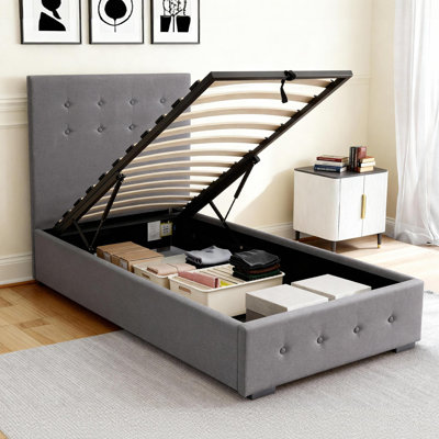 Delvin Upholstered Ottoman Storage Bed