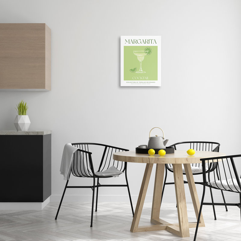 Art mural sur toile Minimal Margarita, H 20 po x l 16 po