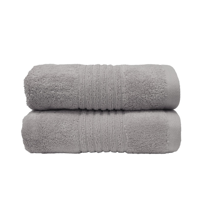 Ultrasoft Sustainable Bamboo Bath Towel Set, Silver