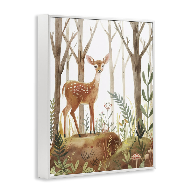  «Soft Woodland Deer», estampe numérique par LSR Design Studio, H 30 po x l 24 po