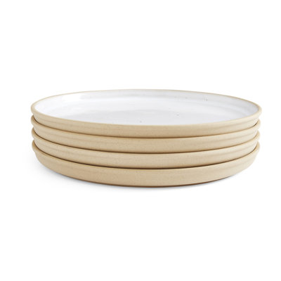 PORTMEIRION MINERALS SET OF 4 DINNER PLATES MOONSTONE 10.5"