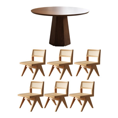Creative solid wood table set