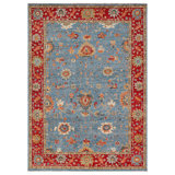 Wool Oriental Area Rug in Red