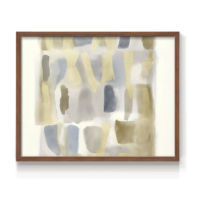 Abstrait, série LXV, reproduction encadrée, Noyer, H 16 po x l 20 po