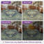 Roehit Oriental Performance Navy / Sage 2' x 6' Runner Rug, Machine Washable-1386505536