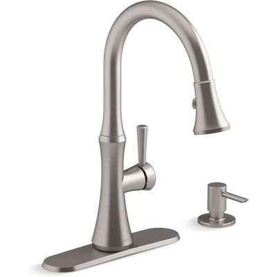 Deal Depot Pull Down Kitchen Faucet with Soap Dispenser