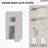 Pressure-Balanced Wall Mounted Shower System, 22" Waterfall & Rainfall Shower Head with Slide Bar Handheld Shower-109315591