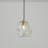 1 - Light Kitchen Island Pendant Light Hand-Blown Glass Shade