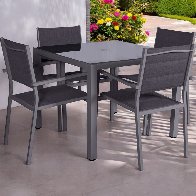 4 - Person Patio Dining Set with Square Table