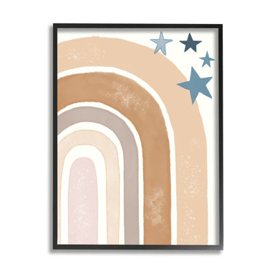 Désert arc-en-ciel arches brunes avec étoiles bleues